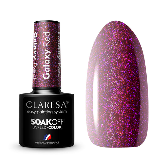 CLARESA Galaxy Red hybrid varnish 5g