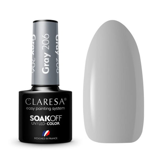 CLARESA Hybrid varnish GRAY 206 -5g