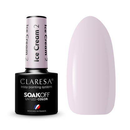CLARESA hybrid varnish Ice cream 2 -5g