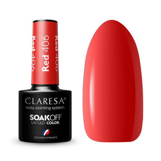 CLARESA Hybrid varnish RED 406 5g