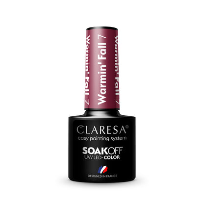 CLARESA Hybrid varnish WARMIN""FALL 7 -5g