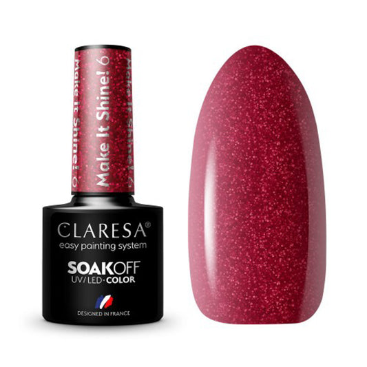 CLARESA Make It Shine hybrid nail polish! 6 -5g