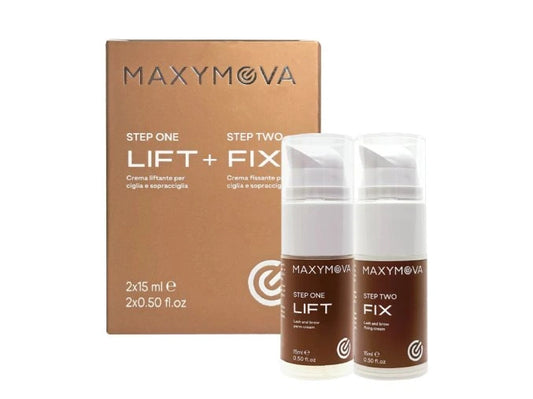 Maxym's gold line - Augenbrauen- und Wimpernlaminierungsset - Airless-Flaschen 2×15 ml