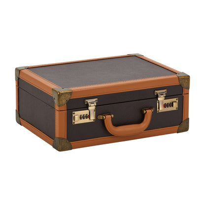 Brown barber suitcase