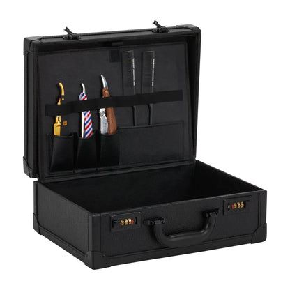 BLACK BARBER HAIRDRESSING SUITCASE