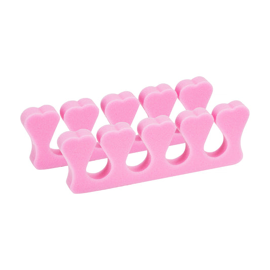 Foam separators for pedicure, 100 pcs. pink