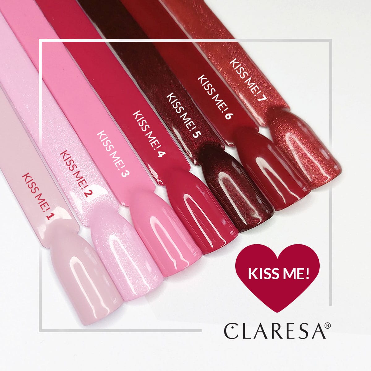 CLARESA hybrid varnish Kiss Me! 4-5g