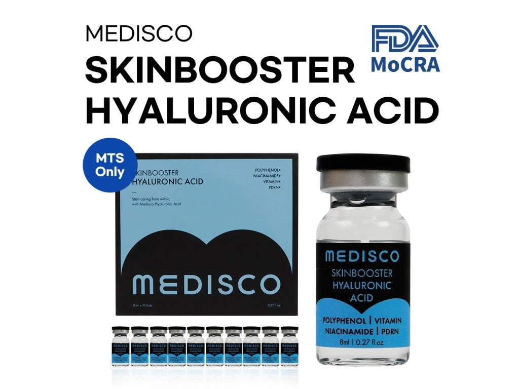 Medisco HYALURONIC ACID Skin Booster für Microneedling – 10×8 ml Set