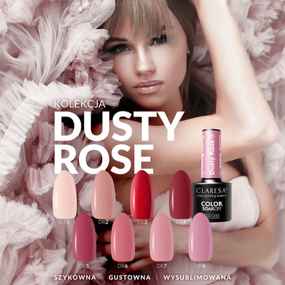 CLARESA Hybrid nail polish DUSTY ROSE 6 -5g