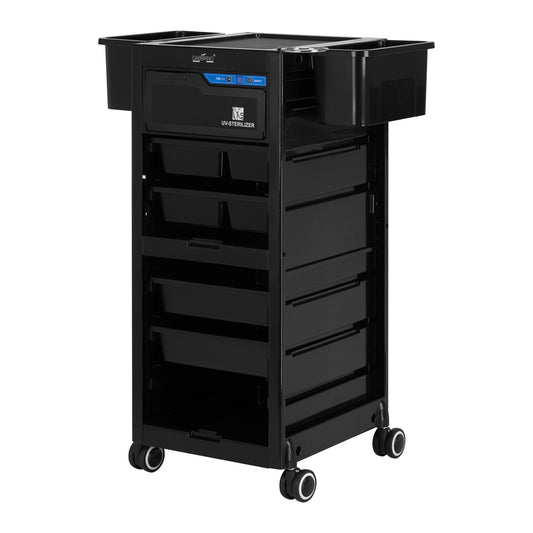 Kadeřnický asistent Gabbiano s UV sterilizátorem 68UV černý 