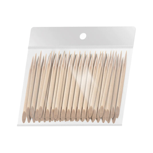 100 ks dřevěné tyčinky na manikúru na kůžičku 6,5 cm OCHO NAILS