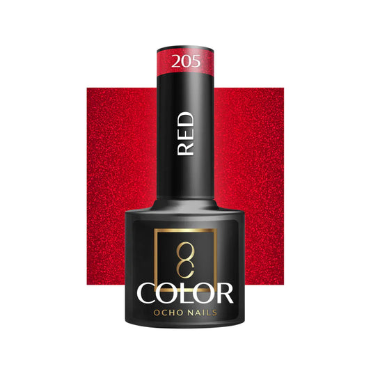 OCHO NAILS Hybrid-Nagellack Rot 205 - 5 g