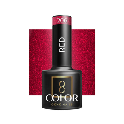 OCHO NAILS Hybrid-Nagellack Rot 206 - 5 g