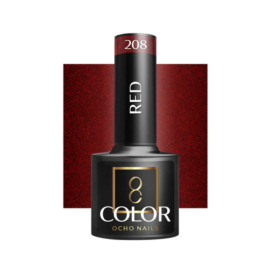 OCHO NAILS Hybrid-Nagellack Rot 208 – 5 g