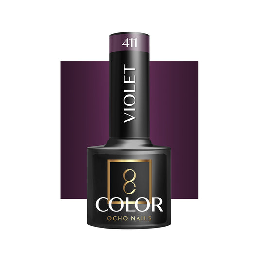 OCHO NAILS Hybridní lak na nehty fialový 411 -5 g