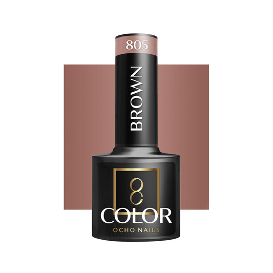 OCHO NAILS Hybridní lak na nehty hnědý 805 -5 g
