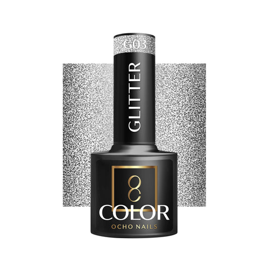 OCHO NAILS Glitter hybridní lak na nehty G03 -5 g