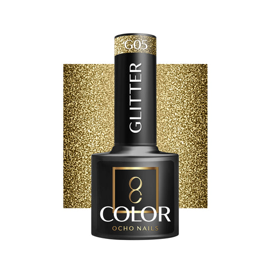 OCHO NAILS Glitter hybridní lak na nehty G05 -5 g