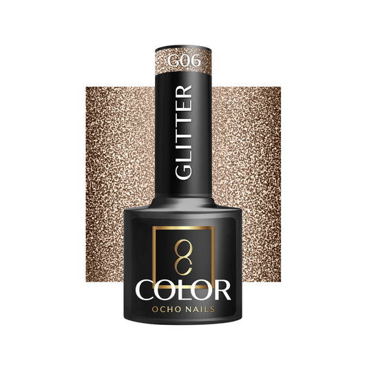 OCHO NAILS Glitter hybridní lak na nehty G06 -5 g