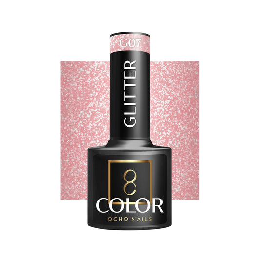 OCHO NAILS Glitter hybridní lak na nehty G07 -5 g