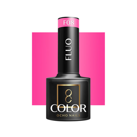 OCHO NAILS Fluo F08 hybridní lak -5g