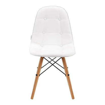 4Rico Scandinavian chair QS-185 eco leather, white
