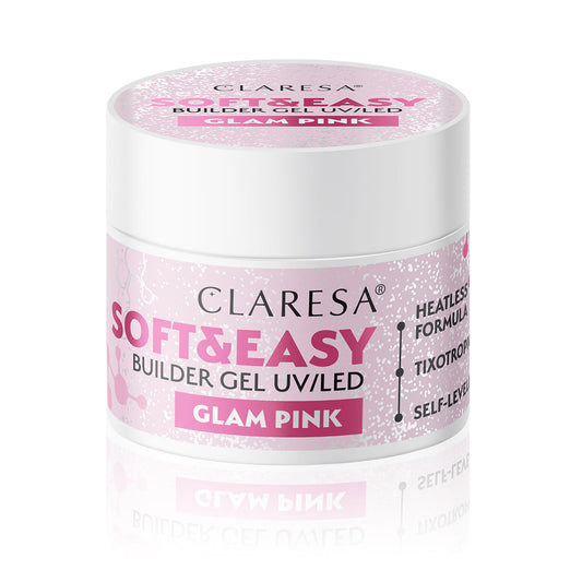 Claresa Soft&amp;Easy glam růžový stavební gel 12g