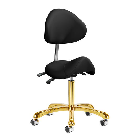 Kosmetický taburet 1004 Giovanni gold black 