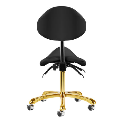 Kosmetický taburet 1004 Giovanni gold black 