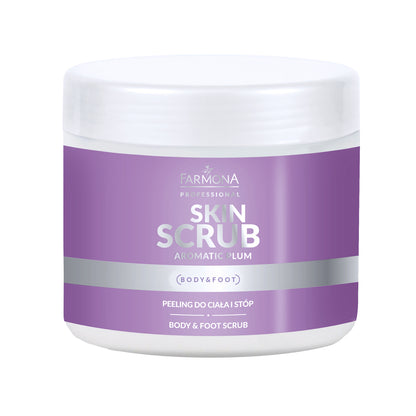 Farmona Skin scrub aromatický švestkový peeling na tělo a chodidla švestka 500 g