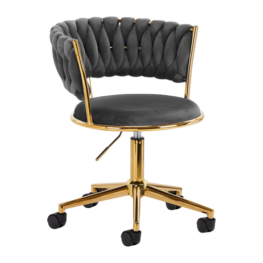 4Rico swivel chair QS-GW01G velvet gray