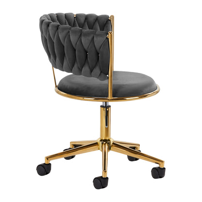 4Rico swivel chair QS-GW01G velvet gray