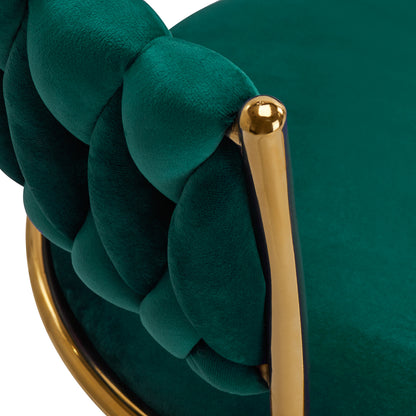 4Rico swivel chair QS-GW01G velvet green