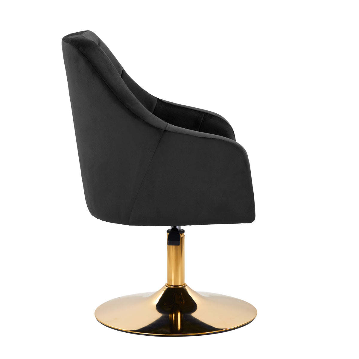 4Rico swivel armchair QS-BL14G velvet black