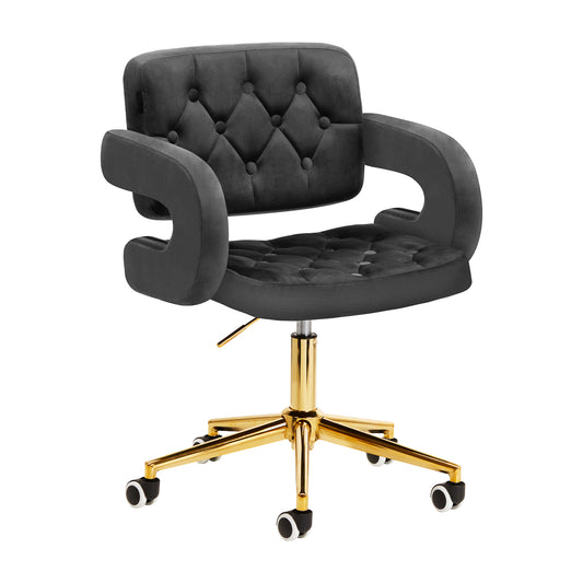 4Rico Swivel chair QS-OF213G velvet gray