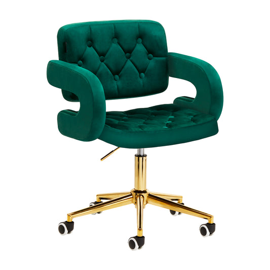 4Rico Swivel chair QS-OF213G velvet green