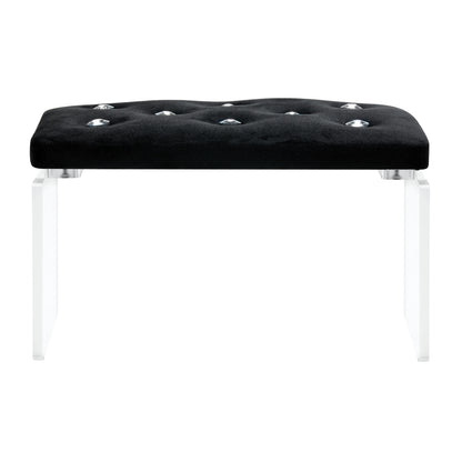 Momo Diamond Velor manicure support, black