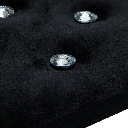 Momo Diamond Velor manicure support, black