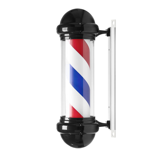 Osvětlené stropní svítidlo barber shop BB-02 černé, velké
