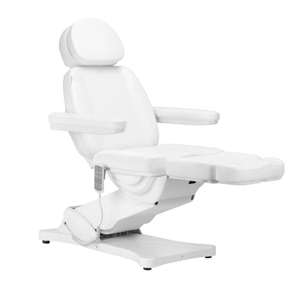 Elektrické kosmetické křeslo SILLON CLASSIC, 3 motory, s vyhříváním, bílé 