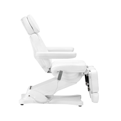 Elektrické kosmetické křeslo SILLON CLASSIC se 2 pedi motory, bílé 