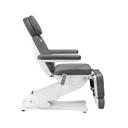 Elektrické kosmetické křeslo SILLON CLASSIC, 3 motory, s kolébkou pro pedi, šedé 