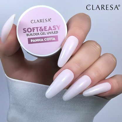 Claresa stavební gel Soft&amp;Easy gel panna cotta 90g