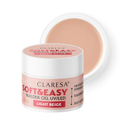Claresa building gel Soft&Easy gel light beige 90g