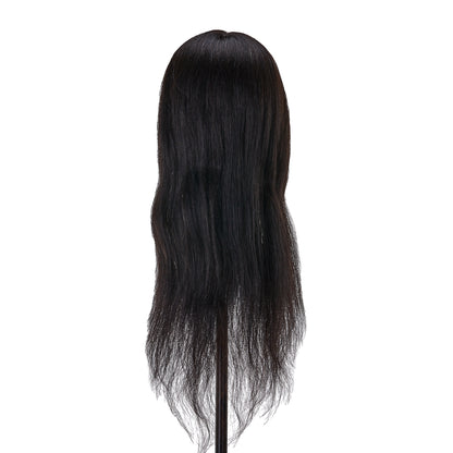 Gabbiano WZ1 hairdressing training head, natural hair, color 1H, length 20"