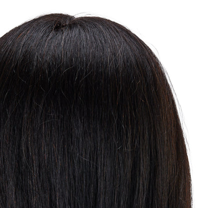 Gabbiano WZ1 hairdressing training head, natural hair, color 1H, length 20"