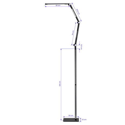 Lampa na jógu černá 
