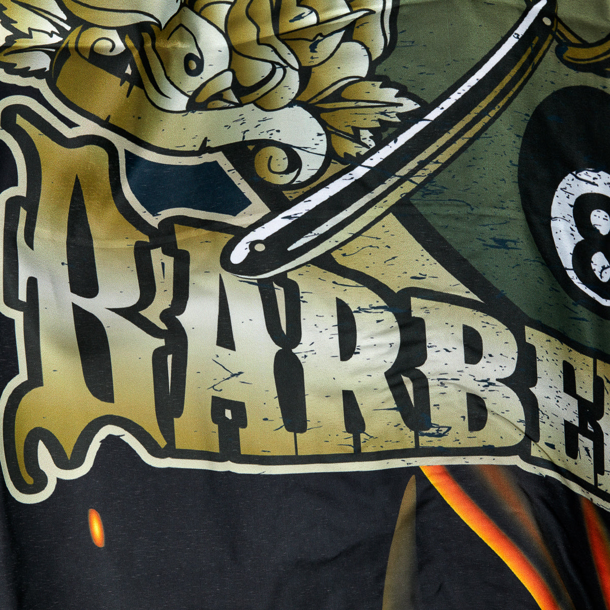 Barber pelerína s gumovým límcem J-455
