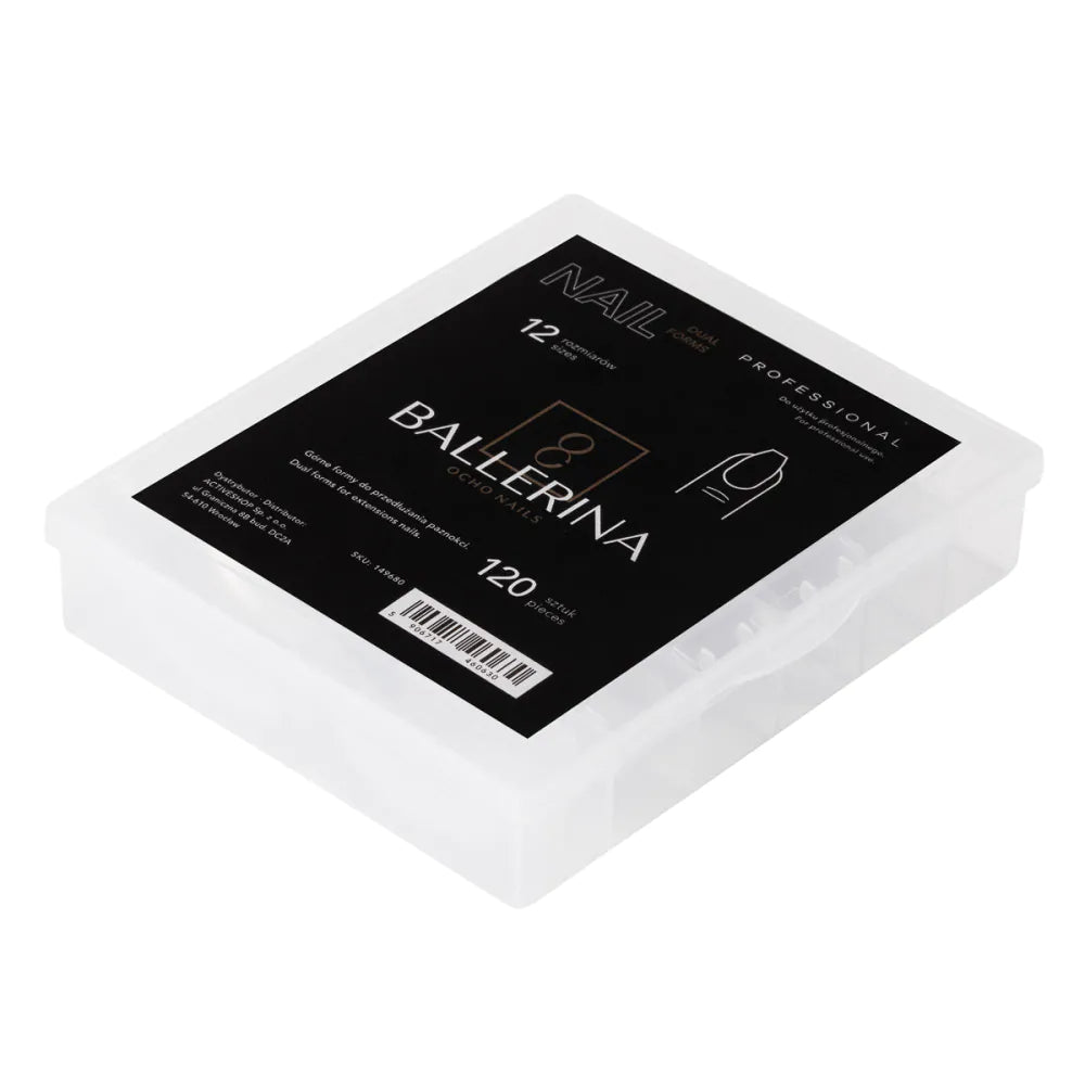 OCHO NAILS dvojité formy balerínky 120 ks.