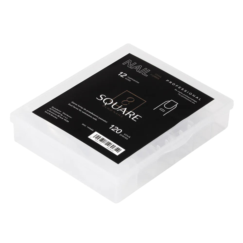 OCHO NAILS dvojité tvarovací čtvercové 120 ks.